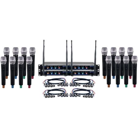 Plugit 16 Channel Digital Wireless System with Handheld Microphones PL3294640